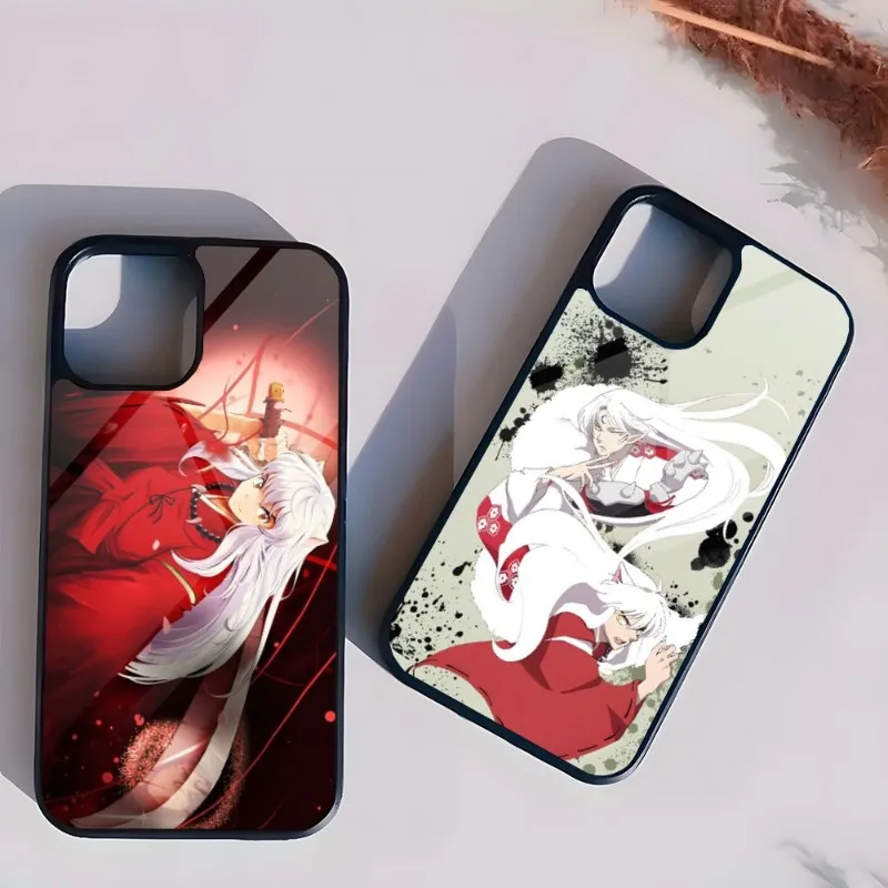 

Anime Inuyasha Phone Case PC+TPU For Iphone Apple 12 Pro Max 11 13 14 Mini 6S 8 7 Plus X Xs XR 2020 Shockproof Back Cover