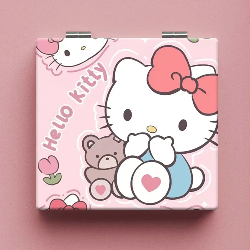Компактное зеркало с Hello Kitty от Kuromi Melody портативное мультяшное милое настольное