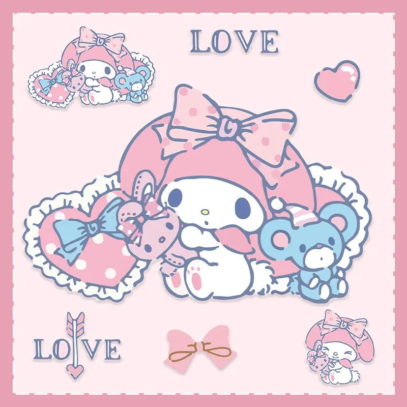 

Мультяшные наклейки для ноутбука, Ipad, милые Стикеры, декоративные водонепроницаемые Стикеры с защитой от царапин на корпусе электрического автомобиля, красивые украшения