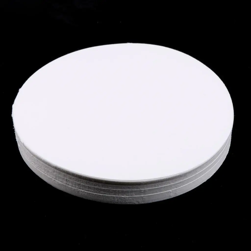

100 Pcs White 12.5cm Qualitative Filter Paper Separate Precipitates Tool Set