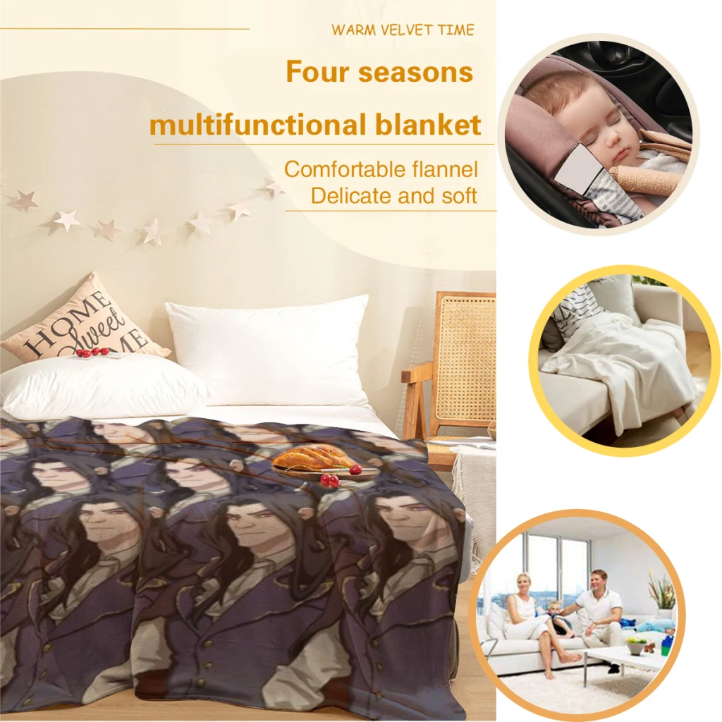 Удобное Мягкое Одеяло Из фланцы украшение для спальни