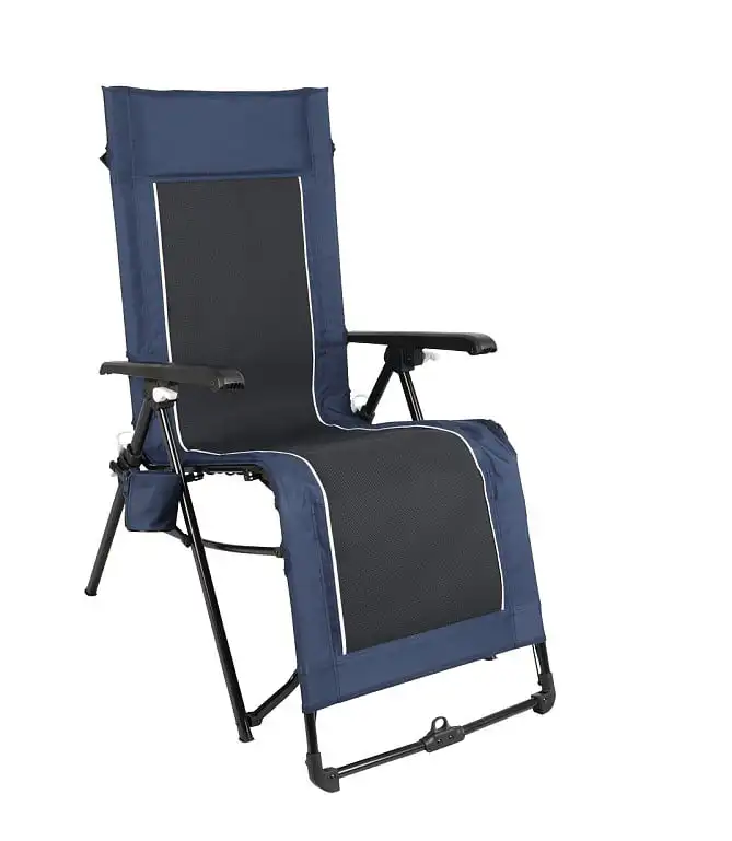 

Size "Comfortable Adult Size Blue Zero Gravity Lounger Camping Chair: Enjoy Outdoor Relaxation in Total Comfort"