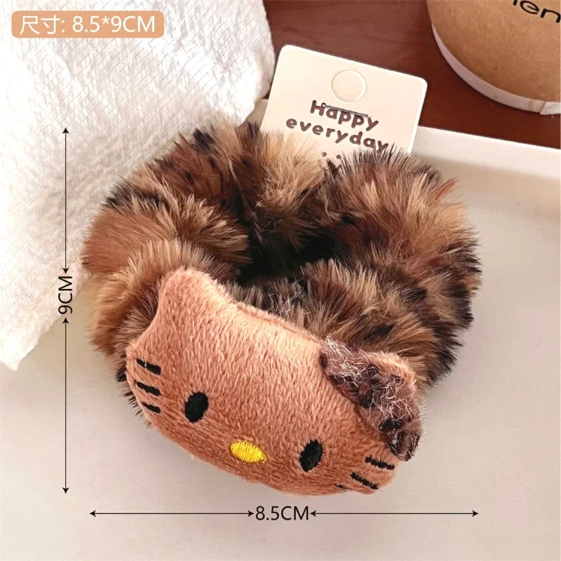 Sanrio милая повязка для волос в стиле аниме hellkittys мягкие резинки с бантиками