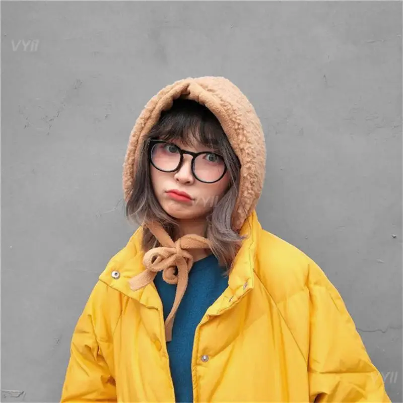 Зимние облегающие шапки из ягненка шапка теплая ветрозащитная универсальная