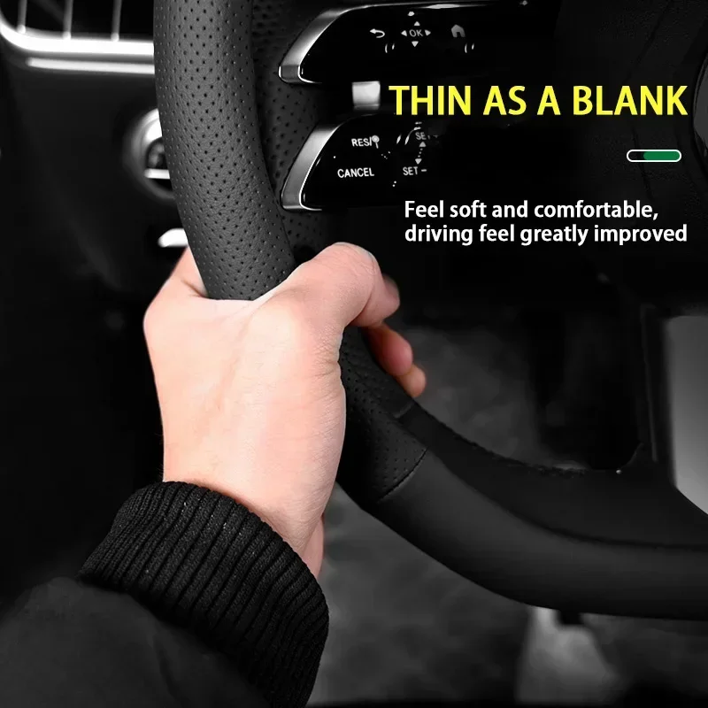 Фото Чехол на руль из кожи без запаха, тонкий, для Subaru XV, подходит для EyeSight AWD, Subaru BRZ, WRX, XV, Ascent, Forester, Outback, Impreza №4