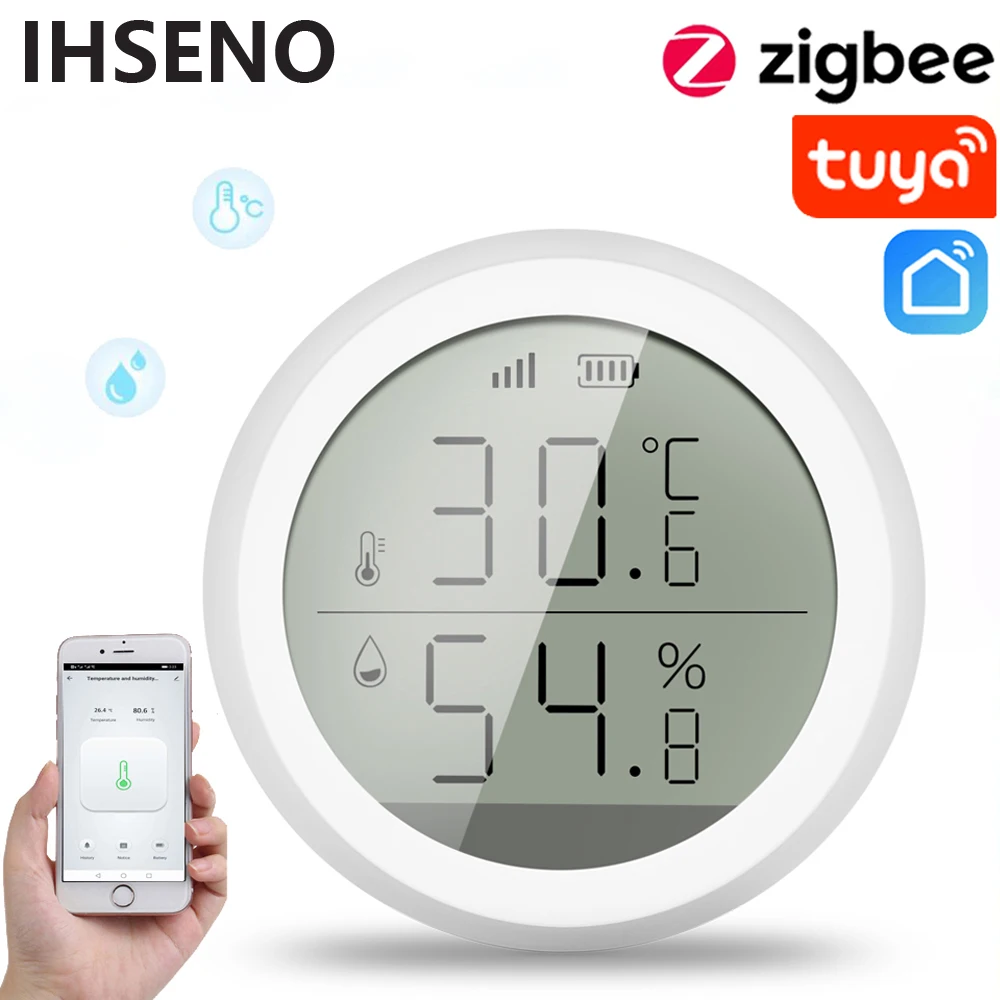 Датчик температуры и влажности ihsine Tuya ZigBee