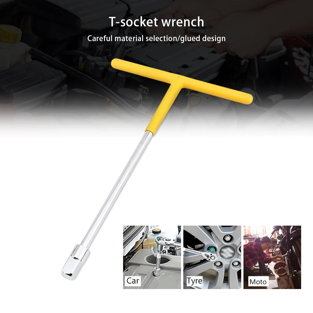 

Портативный Т-образный ручной торцевой ключ для ремонта автомобиля нескользящий 1 2 гаечный ключ