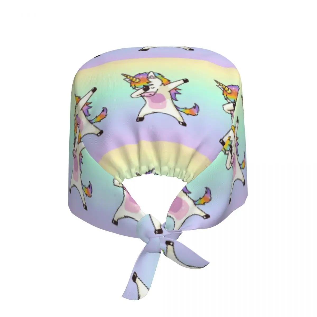 Фото Детская медицинская шапочка Adley Unicorns для врачей и стоматологов, унисекс, регулируемая, для хирургических операций и ухода за больными №1