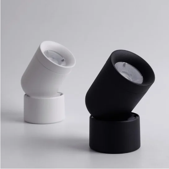 Диммируемые Светодиодные Светильники с Откидывающимися Поворотными Заглушками 7Вт12Вт15Вт20Вт COB Потолочные Светильники AC85~265V Фоновые Лампы Внутреннего Освещения.