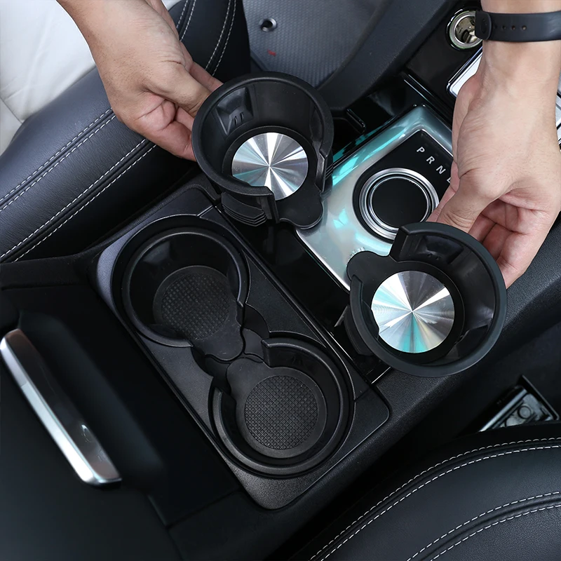 

Car Cup Holder For Land Rover Range Rover Vogue sports Discovery 4 5 LR4 LR5 ABS Black Car Water Drinks Holder car accessories