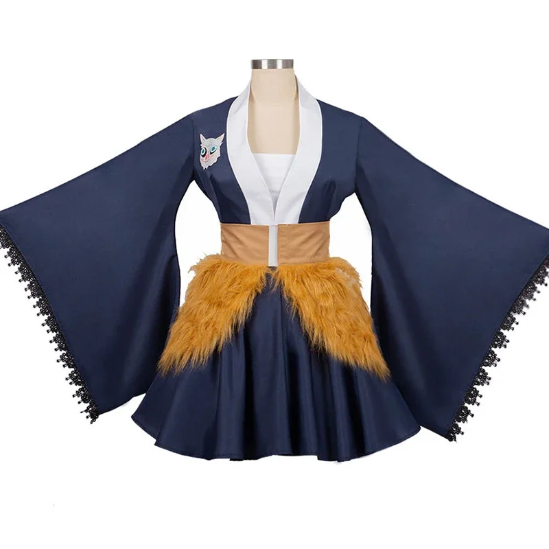 Аниме кимоно Косплей Костюм киметсу No Yaiba Kamado Tanjirou Nezuko Hashibira Inosuke Хэллоуин косплей