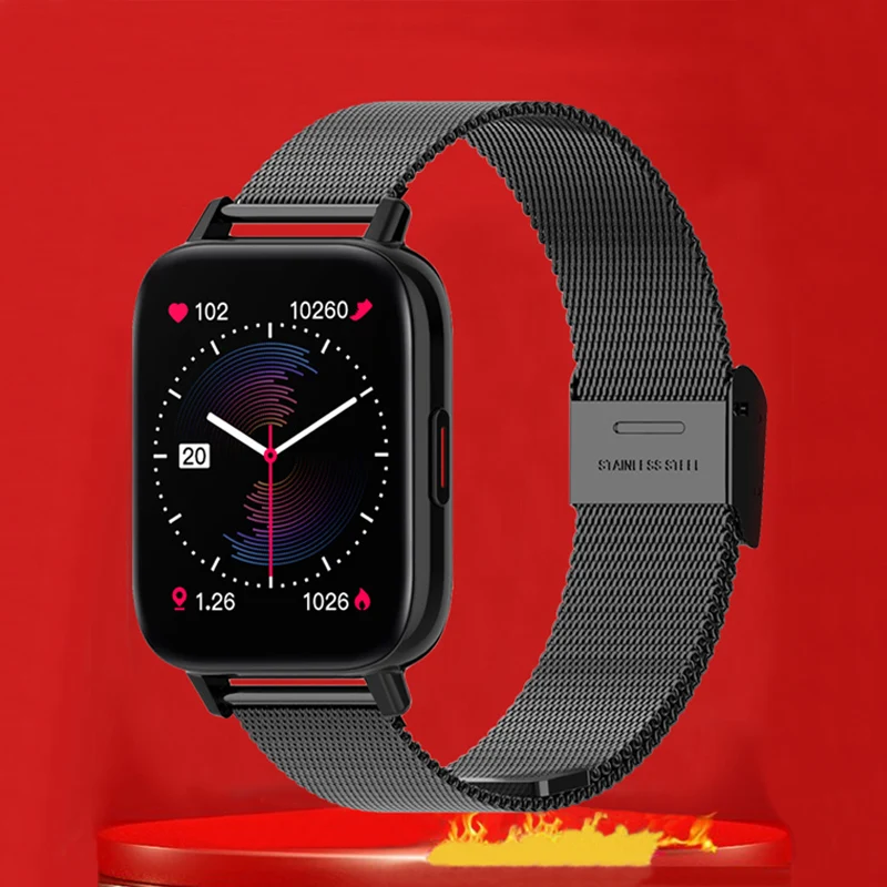 

CHYCET Full Touch Smart Watch Men Women 2022 Blood Pressure Monitor Watches Sport Fitness Tracker Call Music Control Smartwatch