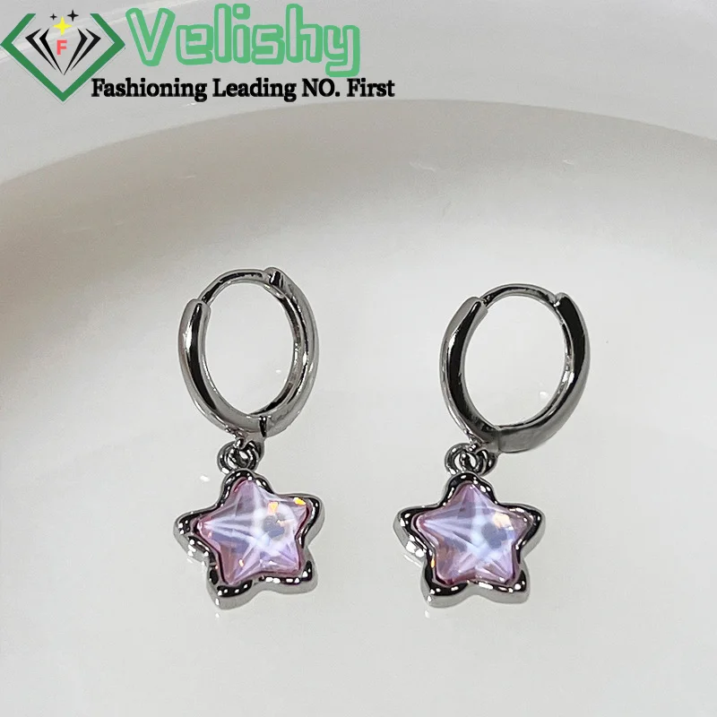 Готические милые серьги-подвески Dream Fairy Moonlight Stone Star для Egirl Y2K EMO 2000-х годов Harajuku Goth