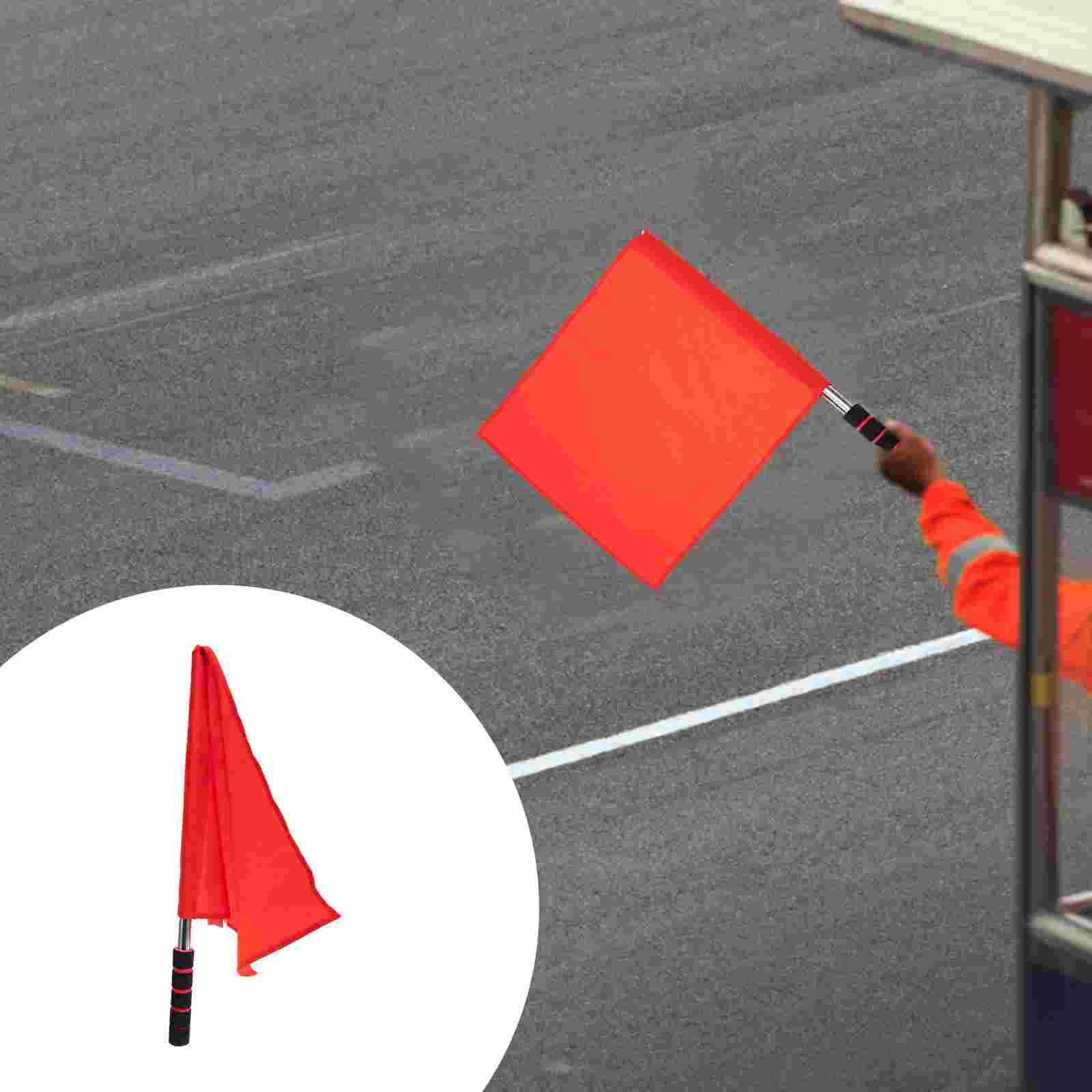 

Flag Flags Referee Red Hand Sports Soccer Football Linesman Warning Traffic Commander Field Official Checkered Safety Training