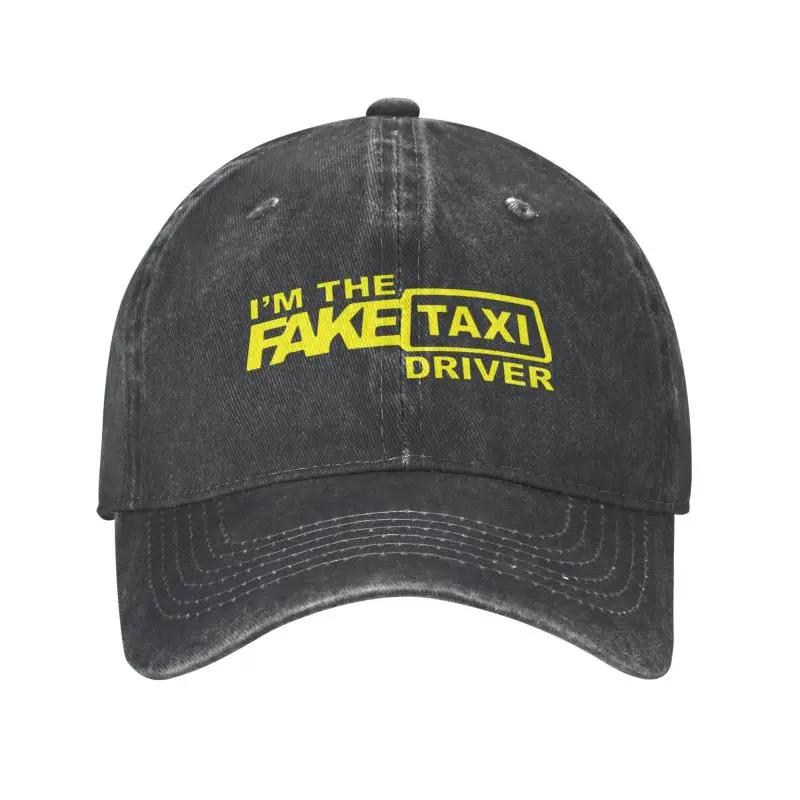 

Крутая хлопковая бейсбольная кепка I'm The Fake Taxi Driver для мужчин и женщин, регулируемая индивидуально Регулируемая уличная Кепка Для Взрослых и Пап