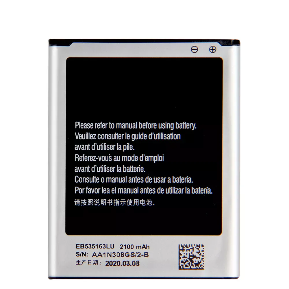 Battery For Samsung Galaxy Grand DUOS I9082 I9080 i9168 i9060 I879 I9118 Neo+ EB535163LU 2100mAh