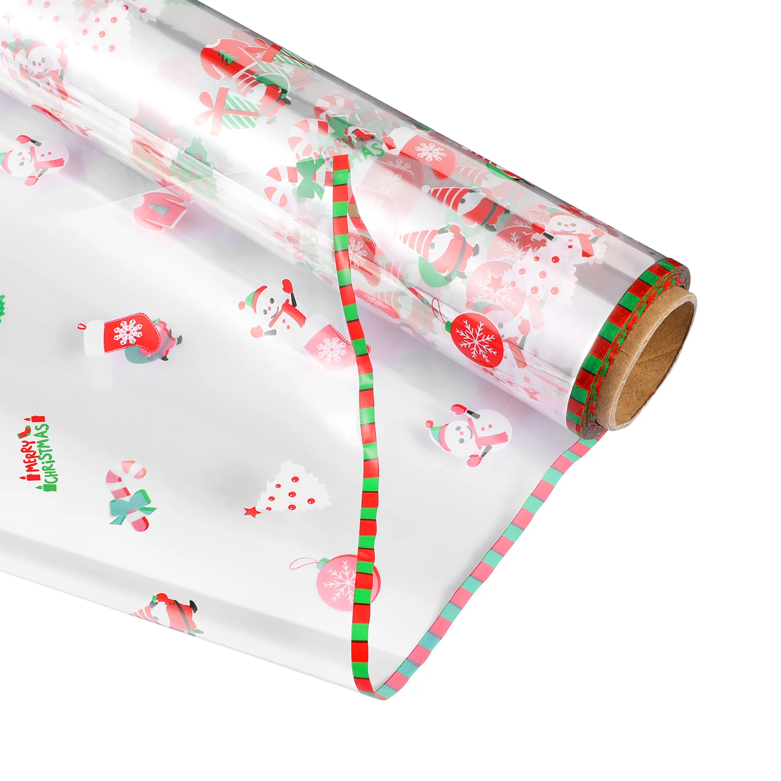 

Cellophane Wrap Christmas Wrapping Paper Clear Roll Holiday Transparent Gift