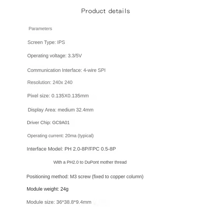 1 28 дюймовый IPS цветной TFT ЖК-дисплей модуль 240X240 GC9A01 привод Печатный платы +