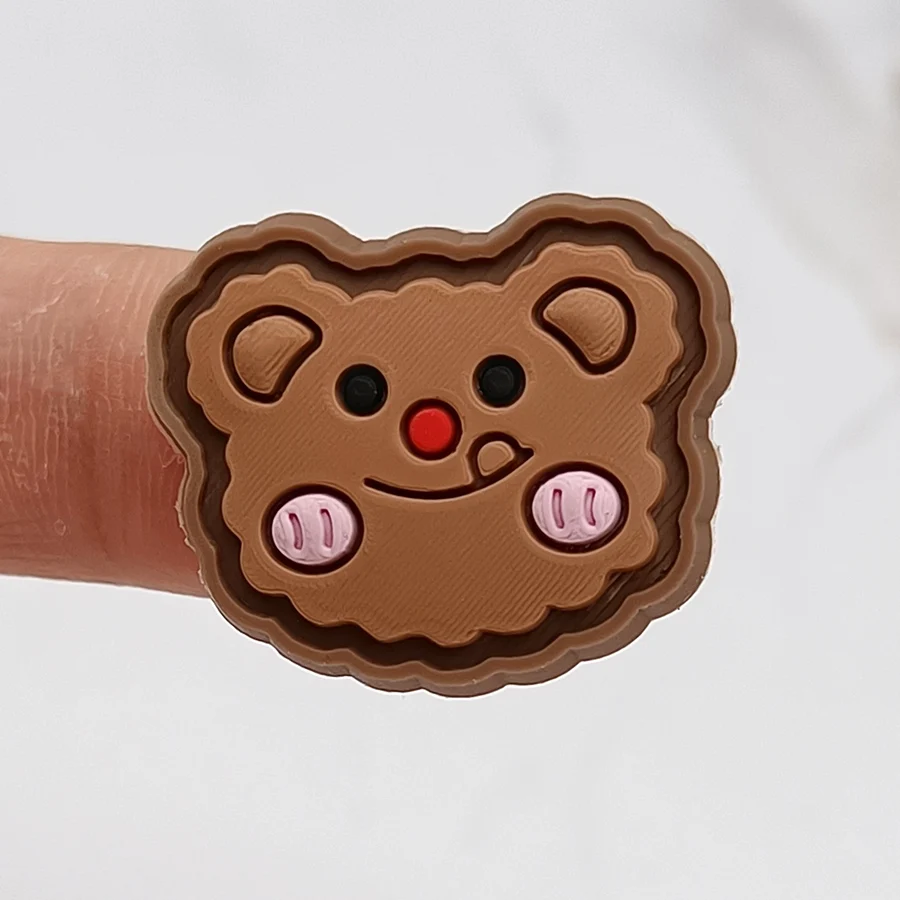 Dropshipping 1pc Cute Button Animal Shoe Charms Rabbit Frog Bear Shoe Accessories Buckle Decoration Fit Croc Jibz Kids Xmas Gift