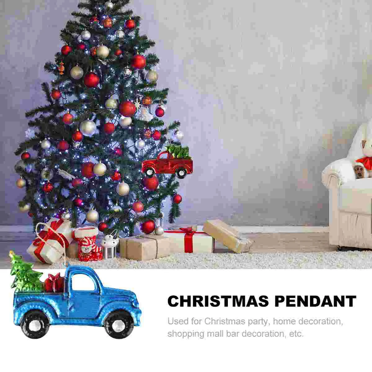 Рождественские украшения подвеска для вечеринки маленький автомобиль подвесной