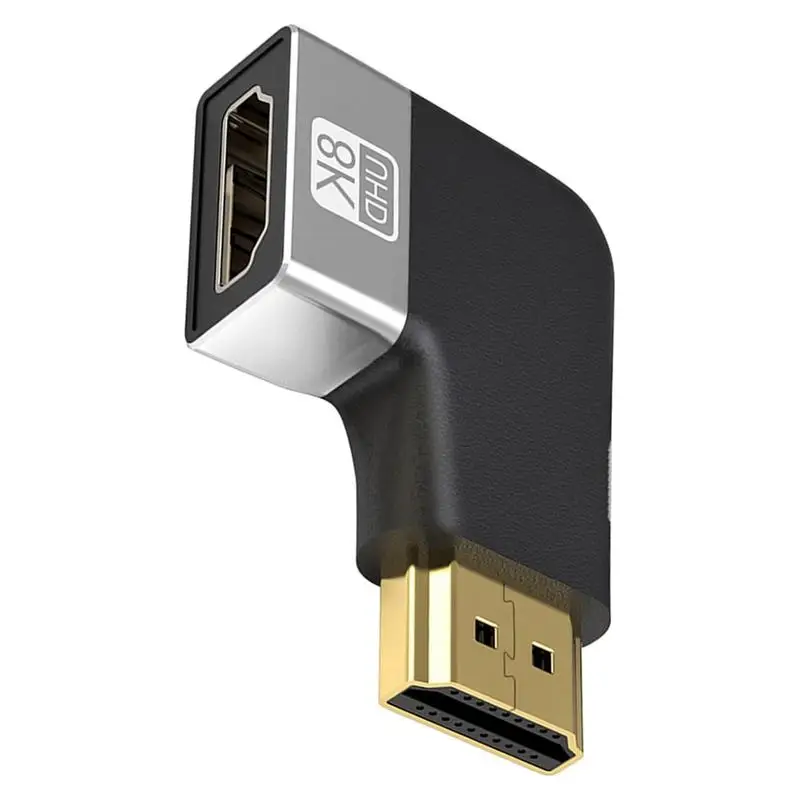 

HD Male To Female Adapter Female To Female HD HDMI2.1 Connector 3D Aluminum Alloy Coupler 8K TV Extension Adapter For Sound HDR