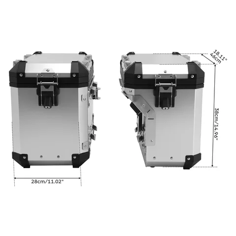 Мотоциклетные седельные сумки 48L + 40L, боковой чехол, сумка для багажа для BMW R1200GS 2013-2018 R1250GS Adventure 2019-2024