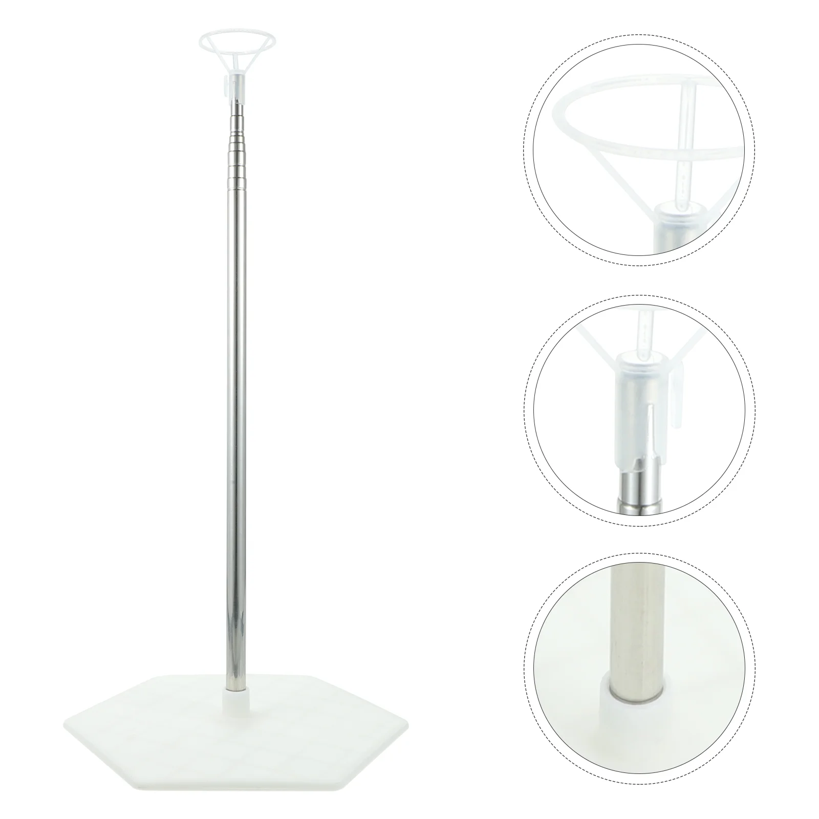 

Balloon Decoration Holder Ballons Base Wedding Stable Metal Stand Kit Column Transparent