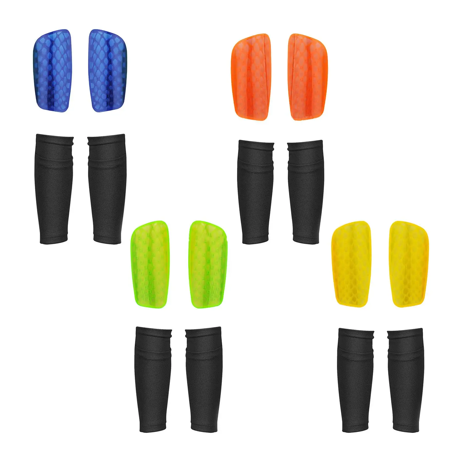

2 Pieces Soccer Shin Guards Leg Performance Support Sock Shin Guard Sleeves
