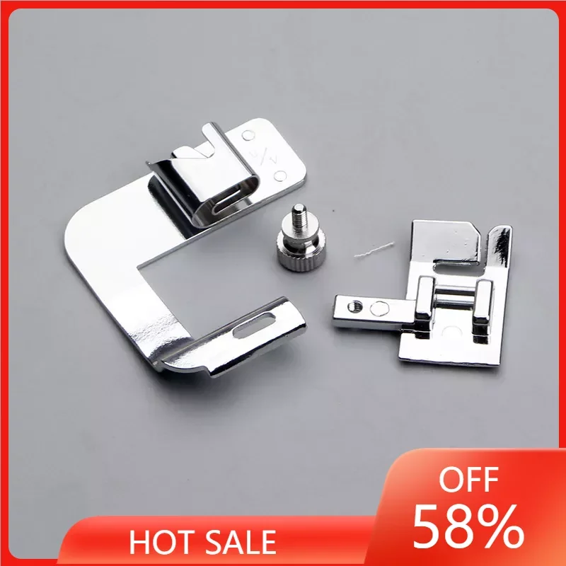 

1PCS 13 19 22mm Domestic Sewing Machine Foot Presser Foot Rolled Hem Feet For Brother Singer Sew Accessories