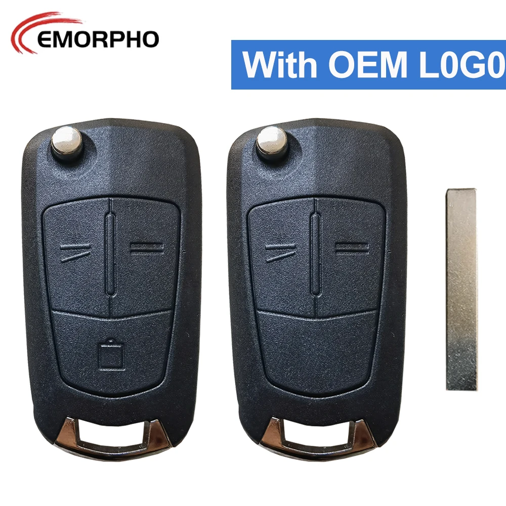 EMPROHO для Opel Vauxhall Corsa D Astra H Zafira B 2004 2005 2006 2007 2008 2013 OEM логотип Слот Флип дистанционный
