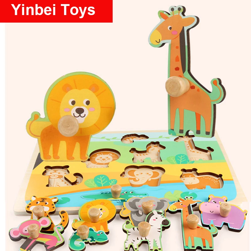 Деревянный пазл для мальчиков, подарок для мальчика, 3D Детские обучающие игрушки «сделай сам», Обучающие игрушки Монтессори, игрушки для де...