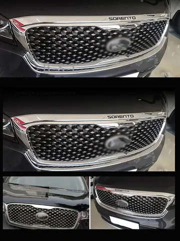 Хромированный АБС-пластик, передний бампер, решетка радиатора, крышка двигателя для Kia Sorento 2015, 2016, 2017, 2018, 2019, 2020