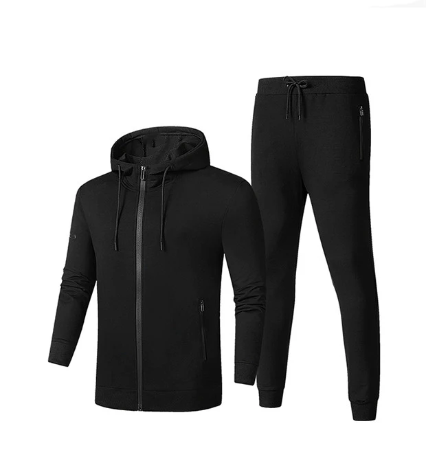 

2023HOT Free ShippingMen Autumn Running Set Long Sleeve Stand Collar Sweatshirt Sports Set Gym Clothes Men Sport