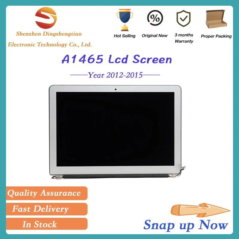 Replacement For MacBook Air A1465 LCD Screen Display Assembly Monitor Sliver 2012-2015 Year Emc 2558 2631 2924
