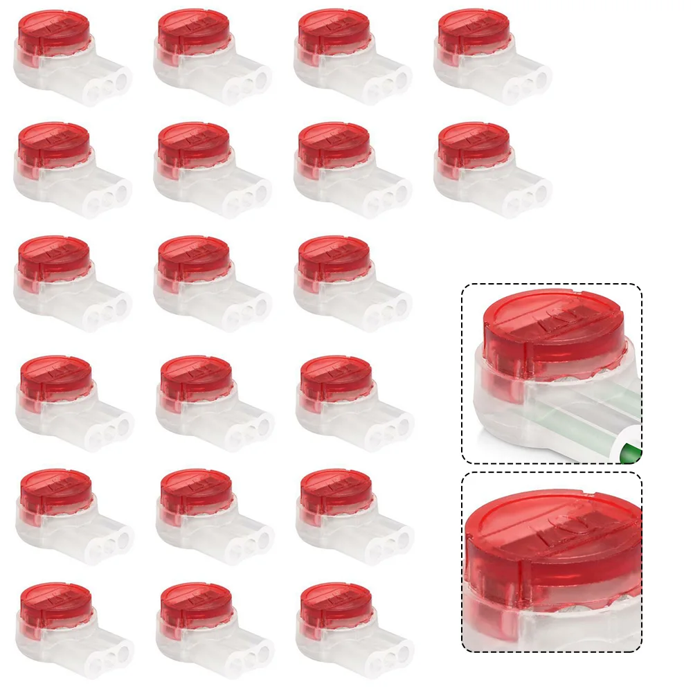 

50pcs Cable Quick Connector Terminal K3-A Y \\\\\\\"Type Three Wire Multiplex Connector Red Robotic Lawn Mower Connectors