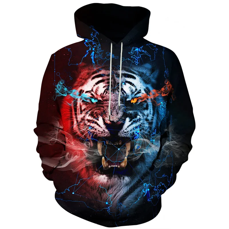 

Autumn Tiger Element Men Essential Hoodie Hip Hop Fashion Street Outdoor Hoodie Comfortable Loose Size Autumn new in sweatshirt