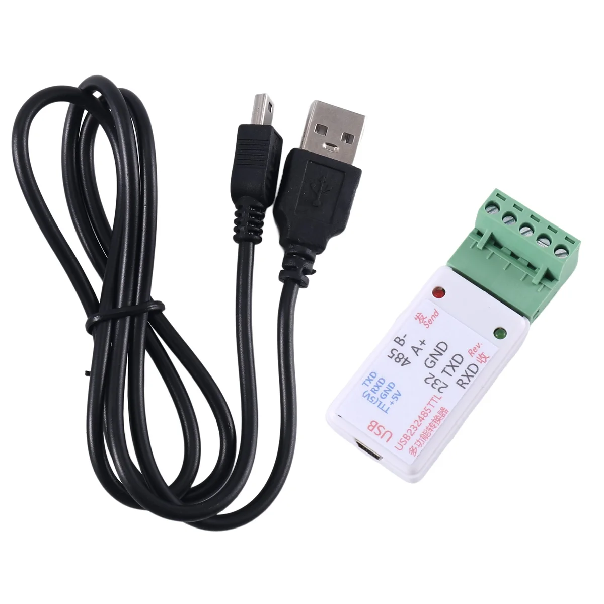 

3 в 1 Переходник USB 232 485 к RS485 / USB к RS232 / 232 к 485 адаптер Ch340 W/светодиодный для WIN7,Linux PLC контроль доступа