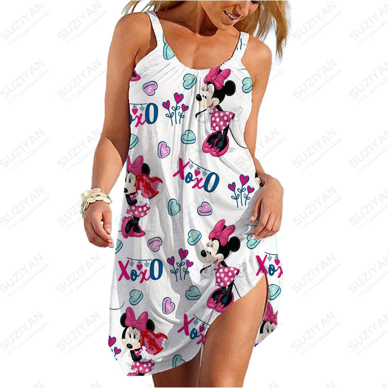 

Disney Collection Women's Summer Dress Women's Wholesale Sexy Beach Hat New Print Urban Style Japan Summer Best Seller