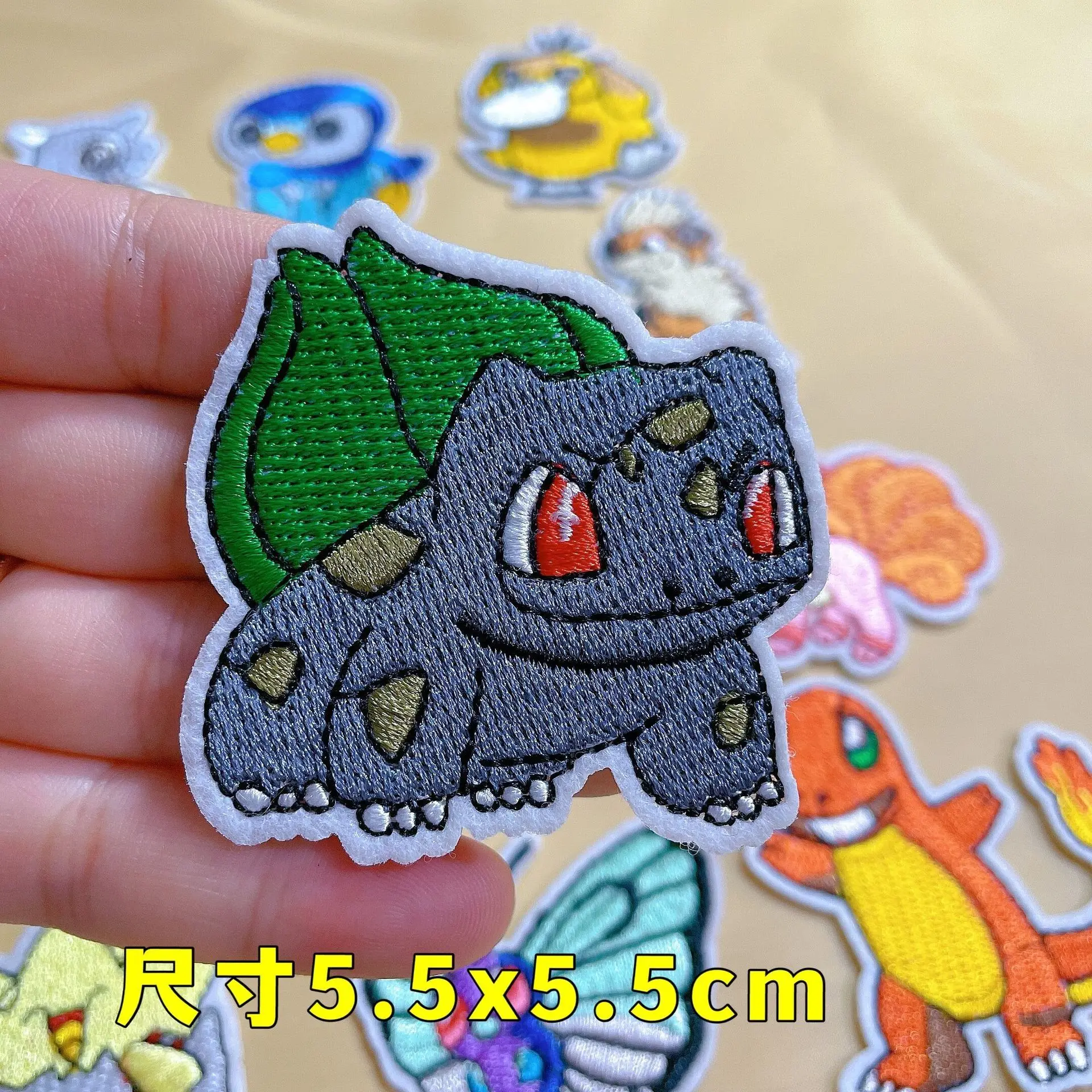 

Anime Pokemon Pikachu New Clothes Decorative Sticker Cloth Patch Decals Embroidery Cartoon Anime Clothes Stickers