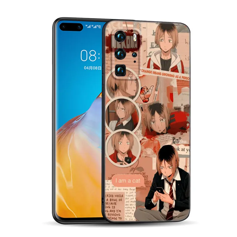 Чехол для телефона с аниме Kozume Kenma Haikyuu Huawei P50 P40 P30 P20 P10 P9 P8 Lite 2017 P Smart Z S Pro 2021 2020 2019 2018