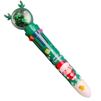 stationery pen stylish fall resistant 10 colors santa claus ballpoint pen student supplies rollerball pen ballpoint pen