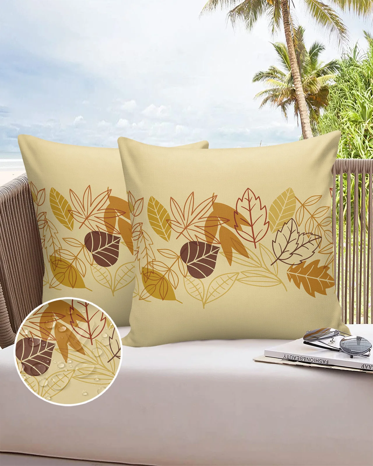 

Осенний кленовый телефон, 2/4 шт., прямоугольный чехол для подушки, автомобильный водонепроницаемый чехол из хлопка и льна, чехол для подушки,...