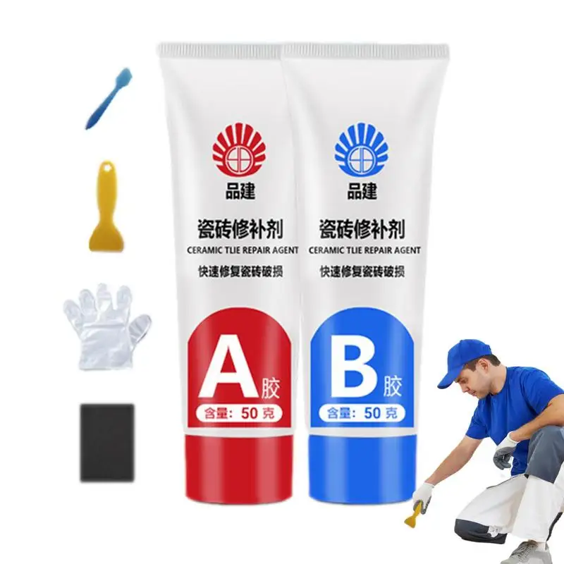 

Marble Repair Kit Porcelain Sink Repair Kit Super Adhesion 100g Tile Repair Kit Fix Tile Chips And Cracks On Ceramic Bathtub