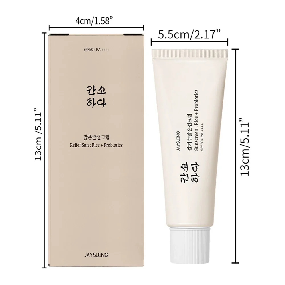 Корейский рисовый пробиотик солнцезащитный крем облегчение солнца SPF 50+ высокая