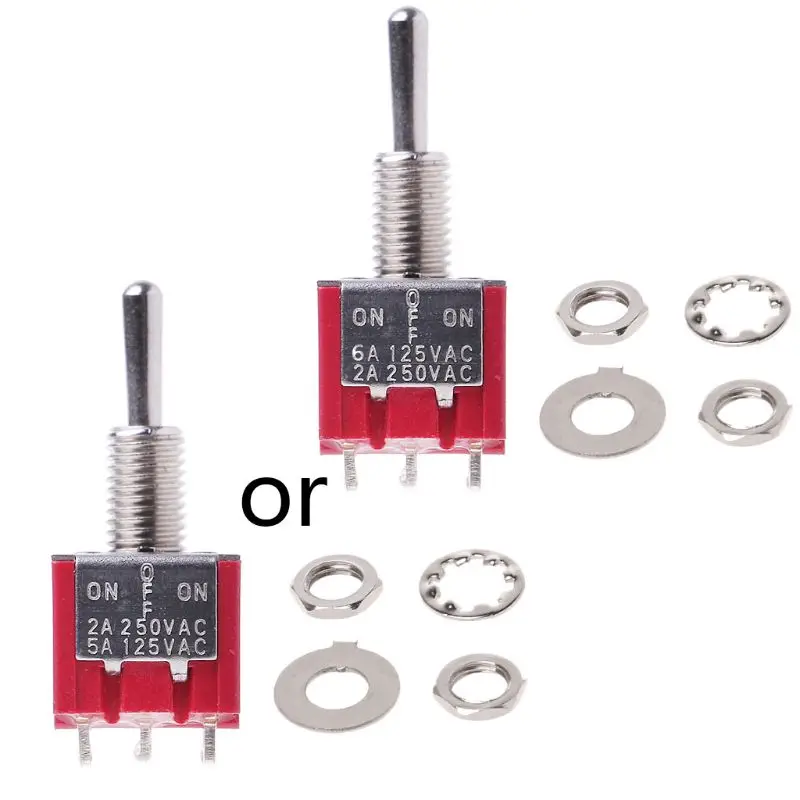 

MTS-403 On-Off-On Mini Miniature Toggle Switch 3 Position 4PDT Rocker Switch