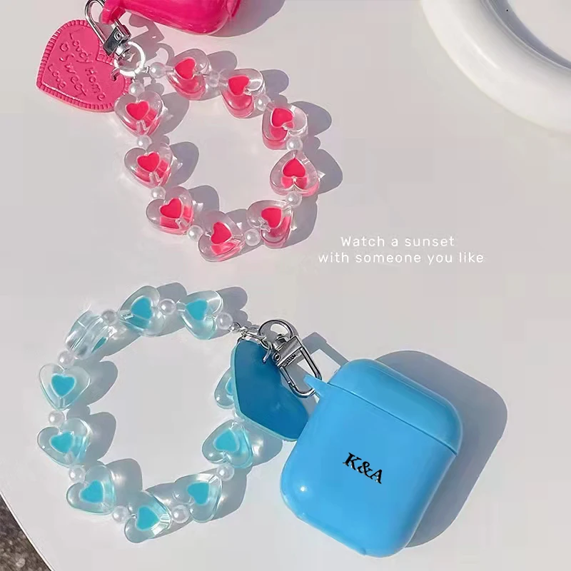 Чехол для наушников Airpods 1 2 3 Pro мягкий чехол с надписью имени заказчика в стиле