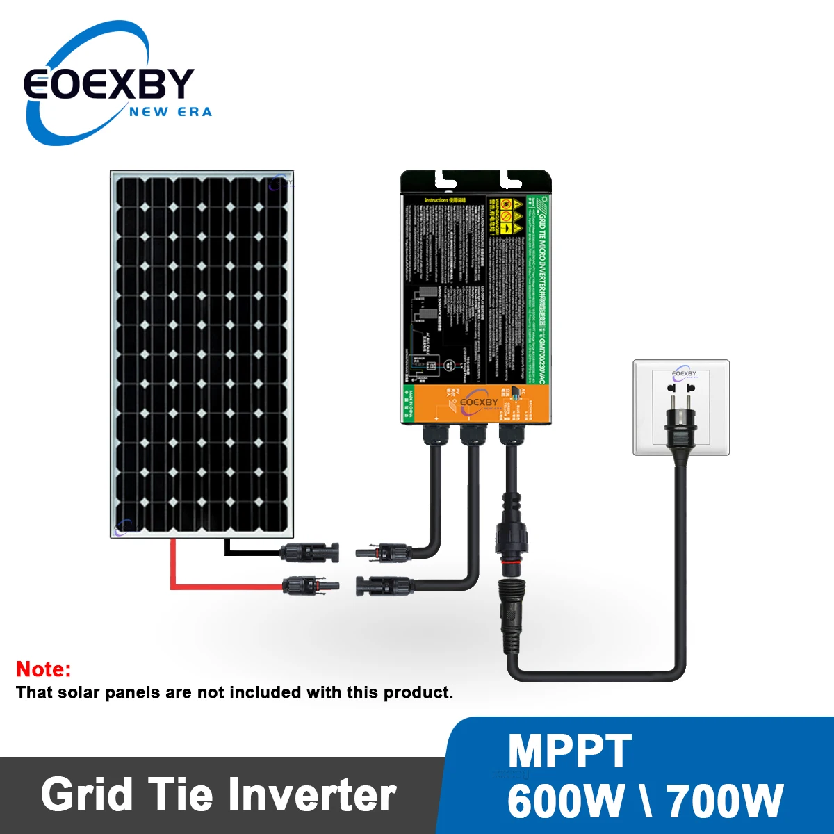 Микро-инвертор EOEXBY MPPT для солнечной системы фотоэлектрической связи 300 Вт 350 Вт 500 Вт 600 Вт