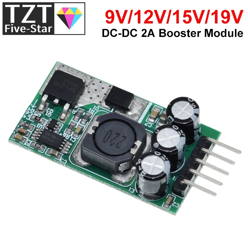 Ультрамалый размер DC-DC Boost Module DC 2 7–15 В до 9 12 15 19 А повышающий модуль питания для