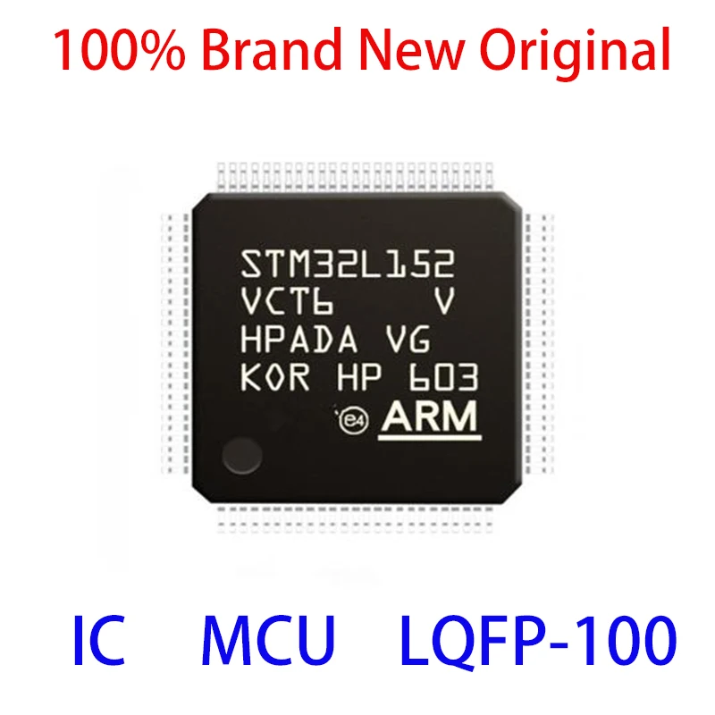 STM32L152VCT6 STM STM32L STM32L152 STM32L152VC STM32L152VCT 100% Новый оригинальный IC MCU LQFP-100 |