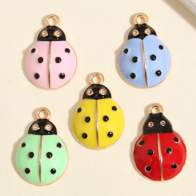 

Подвеска «божья коровка» с эмалью, 21,5x14,5 мм, 10 шт.